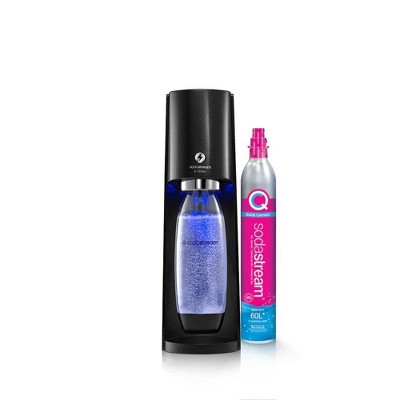 SodaStream E-TERRA Sparkling Water Maker with CO2 and Carbonating Bottle Black