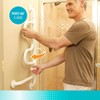 Stander Curve Grab Bar, Wall-mounted Safety Rail & Shower Bar for Seniors, White - 3 of 4