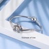 Bride Groom Carriage Wedding Charm European Bead Sterling Silver Ginger Lyne Collection - 3 of 4