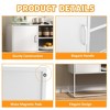 NicBex Minimalist Sideboard Cabinet with 2 Doors Modern Freestanding Buffet Cabinet with Storage for Kitchen,Living Room,White - 3 of 4