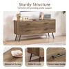 RISOKEYS Drawer Dressers Bedroom Furniture Large Storage Tower Unit, Dresser for Bedroom,Spacious and Stylish Closet,Hallway,Rustic Walnut - 2 of 4