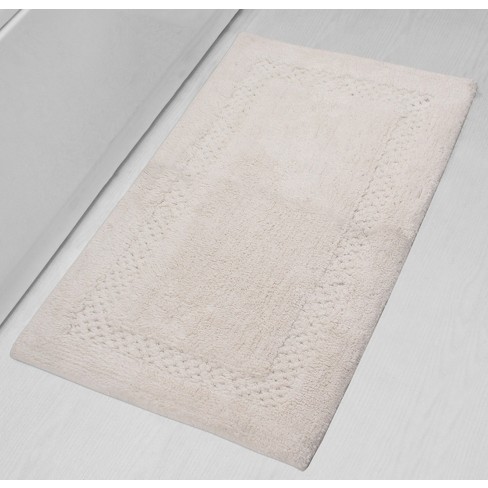 Home Weavers Classy Bathmat Rugs 4 Piece Set - Ivory