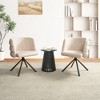 Hrinhom Set of 2 270° Swivel Upholstered Accent Chairs,Dining Chairs with Metal Base - 3 of 4