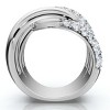 Pompeii3 2Ct Interlocked Brittany Diamond Ring 10k Gold Lab Created Right Hand Band - 2 of 4