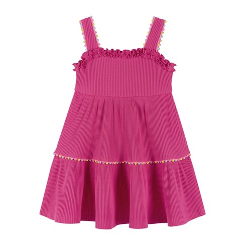 ANDY retailer & EVAN FUCHSIA METALÍC DRESS GIRL KIDS TODDLER SZ 3T New