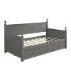 PAGED Twin Size Daybed Modern Sofa Bed Wooden Bed Frame with 3 Drawers and Backrest for Living Room - 3 of 4