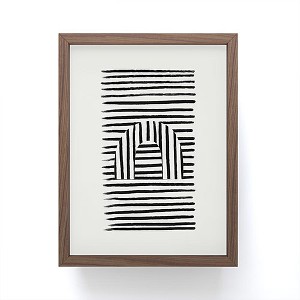 Bohomadic.Studio Minimal Series Black Striped Arch Framed Mini Print - Society6 - 1 of 1