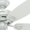 48" Sea Wind Damp Rated Ceiling Fan White - Hunter Fan: 5-Blade, Matte Finish, Adjustable Speed - 4 of 4