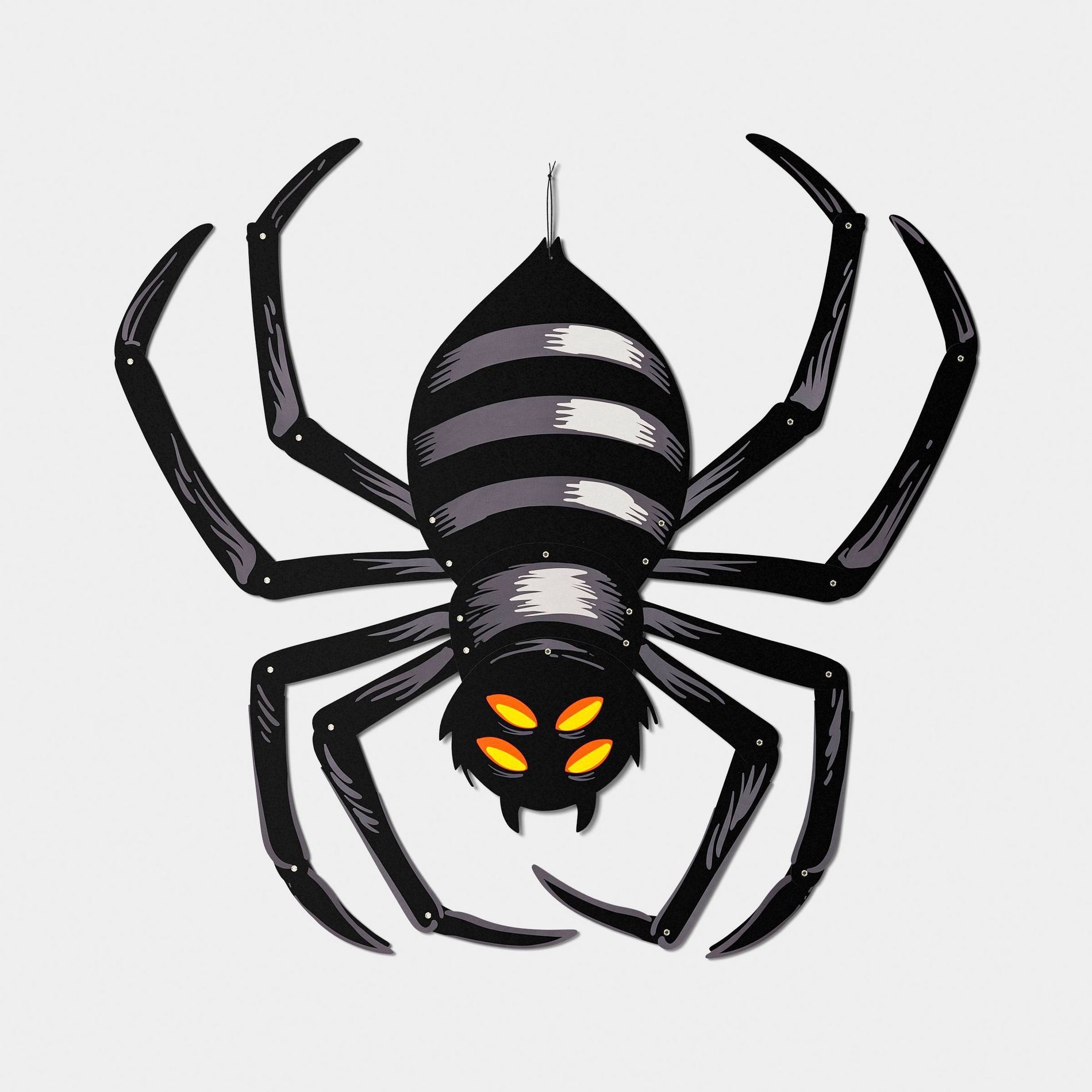 50"x25" Hinged Paper Spider Large Paper Wall Décor - Hyde and EEK! Boutique™: Halloween