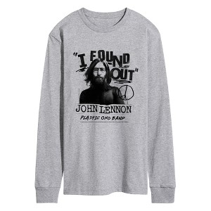 Men's John Lennon Found Out Long Sleeve Graphic T-Shirt - Athletic