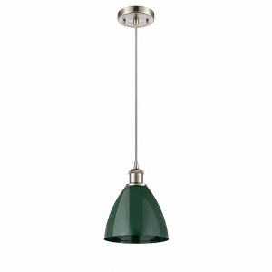 Plymouth Dome - 1 Light Cord Hung Mini Pendant In Industrial Style-11.25 Inches Tall and 7.5 Inches Wide - 1 of 1