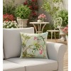 Manual Woodworkers & Weavers Botanical Pillow – Hummingbirds in Garden Scene, 18-inch Size - 2 of 3