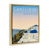 Stupell Industries Vintage Santorini Cityscape Black Framed Floater Canvas Wall Art - 3 of 4