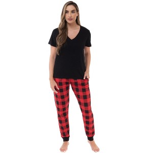 Just Love Womens 100% Cotton Tie Dye Short Sleeve Pajama Set  Vibrant, Breathable Sleepwear - 1 of 3
