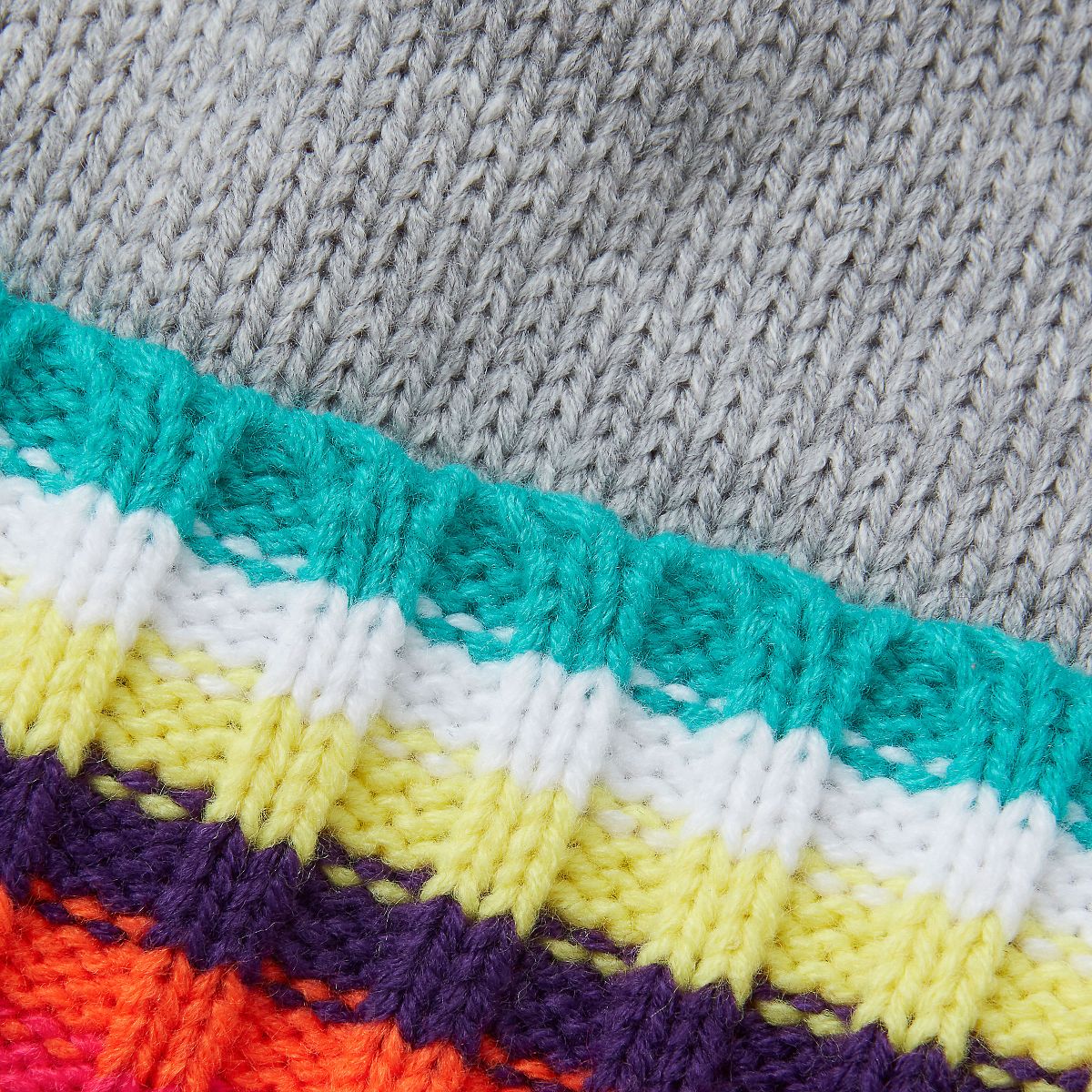 Lands' End Kids Fleece Lined Pom Hat - thumbnail 7