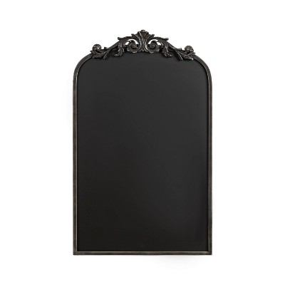 Arendahl Black Ornate Magnetic Chalkboard with Vintage Frame