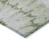 Artichoke Green And Olive Green Abstract Washable Indoor Outdoor Area Rug - 4 of 4