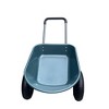 Wheelbarrow Garden Cart, Heavy Duty Dual-Wheel Utility Wagon, 600 lb Capacity, Dump Feature, Green - 3 of 4