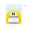 Wrapables Transparent Self-Adhesive 4" x 4" Candy and Cookie Bags, Favor Treat Bags for Parties and Wedding (200pcs), Cookie Gobbler - 4 of 4