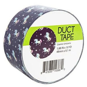 Bright Creations Pattern Duct Tape Heavy Duty - Craft Supplies - Colored Duct Tape - Single Roll 1.88 in x 10 yards (Cosmic Unicorns) - 1 of 4