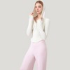 Anna-Kaci Active Women's Long Sleeve Henley Hoodie Activewear Top with Streamlined Fit and Lightweight Stretch Fabric - 3 of 4