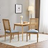 NicBex Vintage French Dining Chairs with Cane Backrest,Rustic Weathered Kitchen Upholstered Chairs,Living Room Chairs,Set of 2 - 2 of 4
