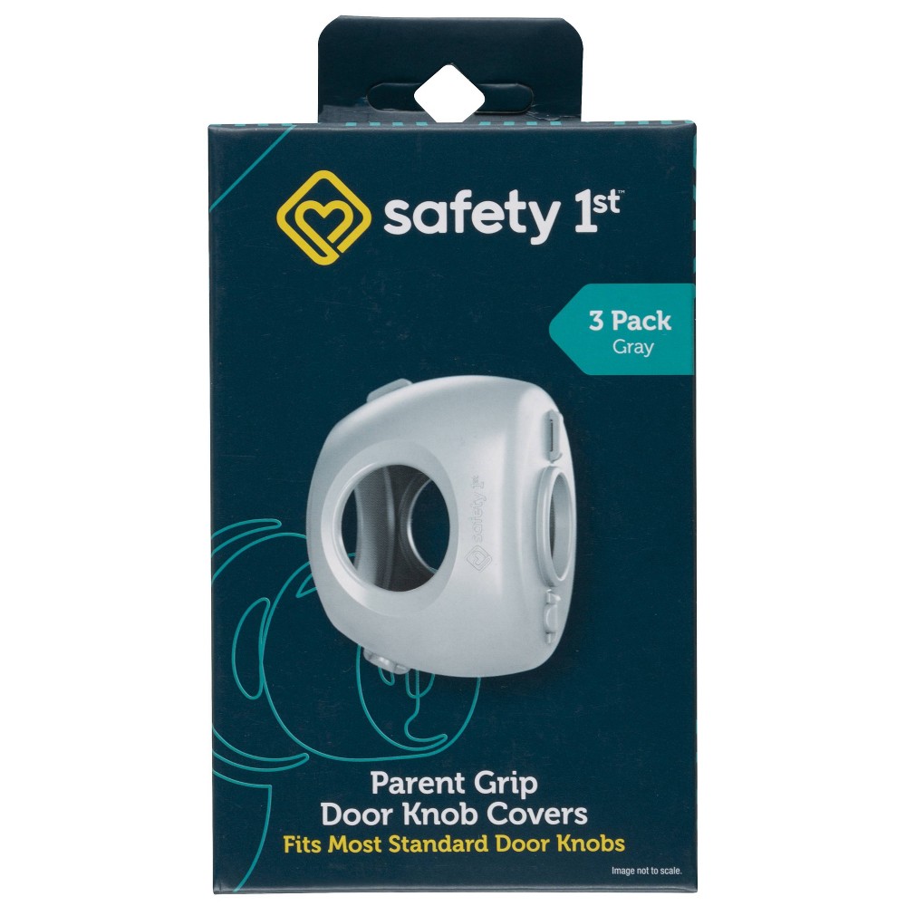 Photos - Other Toys Safety 1st Parent Grip Door Knob Covers 3pk - Gray 