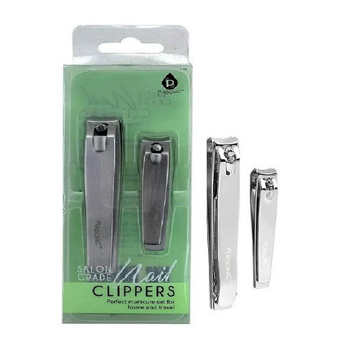 Pursonic Salon Grade Premium 2 Pack Nail Clipper : Target