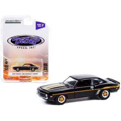 1969 Chevrolet Yenko Camaro (Dave Tucker's) Black with Gold Stripes "Detroit Speed, Inc." 1/64 Diecast Model Car by Greenlight