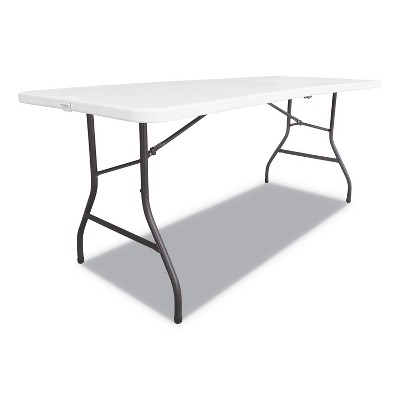 target white folding table