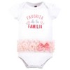 Hudson Baby Infant Girl Cotton Bodysuits, Favorita Botanical Tutu - 3 of 4