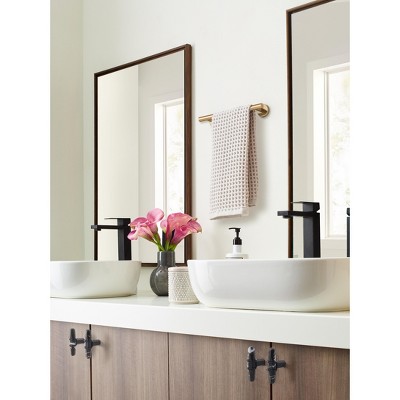 Champagne Bronze 9" Stainless Steel Wall Mounted Towel Bar
