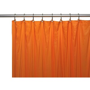 Kate Aurora Hotel Collection Heavyweight Pumpkin Orange Halloween PEVA Shower Curtain Liner - 72 in. W x 72 in. L - 1 of 1