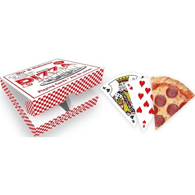 Gamago Pizza Slice-Shaped Playing Cards | 52 Card Deck + 2 Jokers