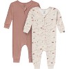Modern Moments by Gerber Baby Boy's 2-Piece Snug Fitting Footless Pajamas, 0-3 months - 2 of 4