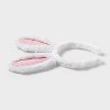 Bunny Ears Easter Headband White Pink Gingham - Spritz™ - 3 of 4