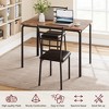5-Piece Kitchen Dining Room Table Chair Set for Small Space, Indoor Modern Dinette Set for 4, Square Dinner Table Set for Dinette, Breakfast - 4 of 4