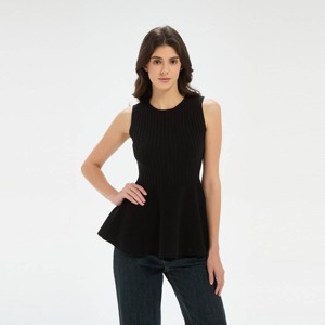 Women's Peplum Sweater Tank - A New Day™ - 1 of 3