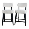 Jofran,Wes Mid-Century Modern Boucle Upholstery Counter Barstool (Set of 2) - 4 of 4