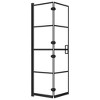 VidaXL Folding Shower Enclosure ESG 31.5 in.x55.1 in. Black - 2 of 4