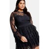 Women's Plus Size Logan Dress - navy | CITY CHIC - 3 of 4