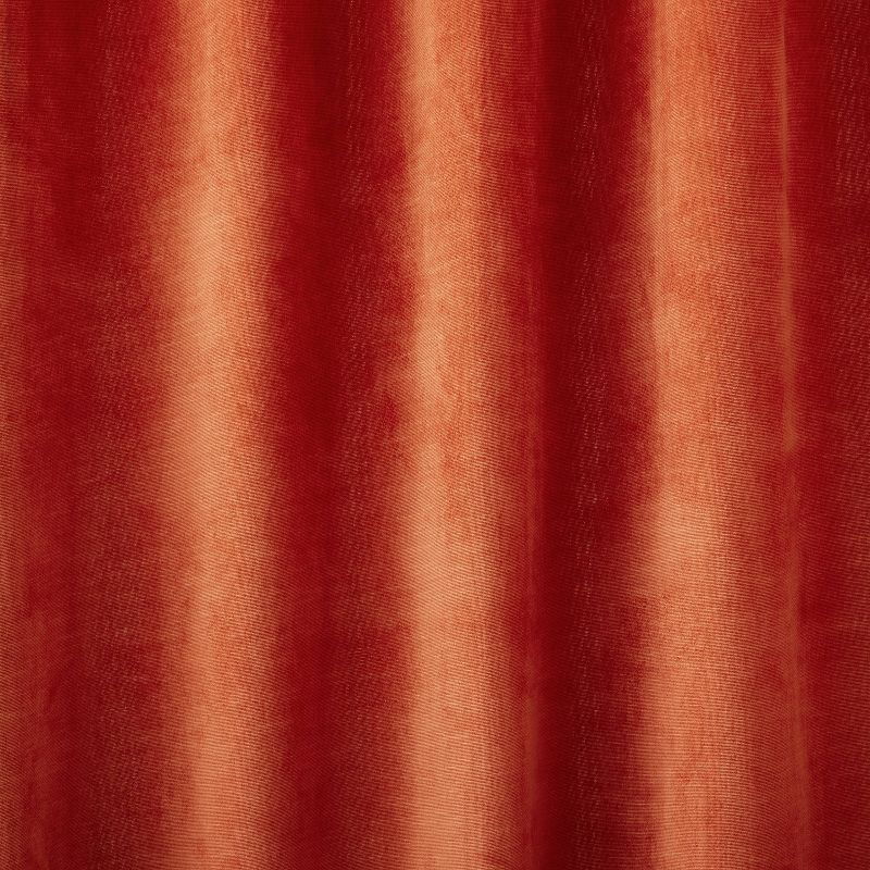 1pc Light Filtering Velvet Macrame Trim Window Curtain Panel Burnt Orange - Opalhouse™ designed with Jungalow™, 4 of 7