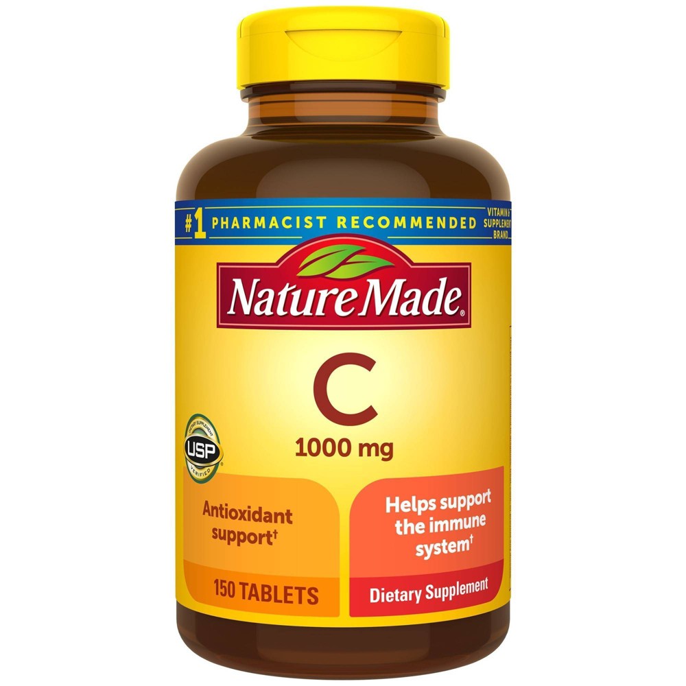 Photos - Vitamins & Minerals Nature Made Vitamin C 1000mg Immune Support Supplement Tablets - 150ct