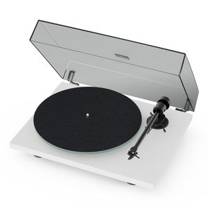 Pro-Ject T1 Evo Phono Turntable with Built-In Preamp & Ortofon OM 10 MM Cartridge - 1 of 3