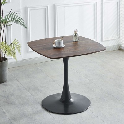 Uniquely Designed Dining Table With Metal Round Base, Black ...