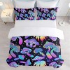 Boersma Fantasy Mushroom Bedding Set Predatory Dinosaur Ultra Soft Comforter Cover Set Decorative 3 Piece Duvet Cover With 2 Pillow Shams Full Size - 3 of 4