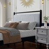 NicBex Queen Size Upholstered Bed Frame with Fluffy and Soft Headboard,Platform Bed Frame with Wood Slats Support,Noise-Free,Easy Assembly,Gray+Black - 3 of 4