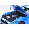 Ford Mustang Shelby GT500 Grabber Blue with White Stripes 1/18 Model Car by Autoart - 3 of 4