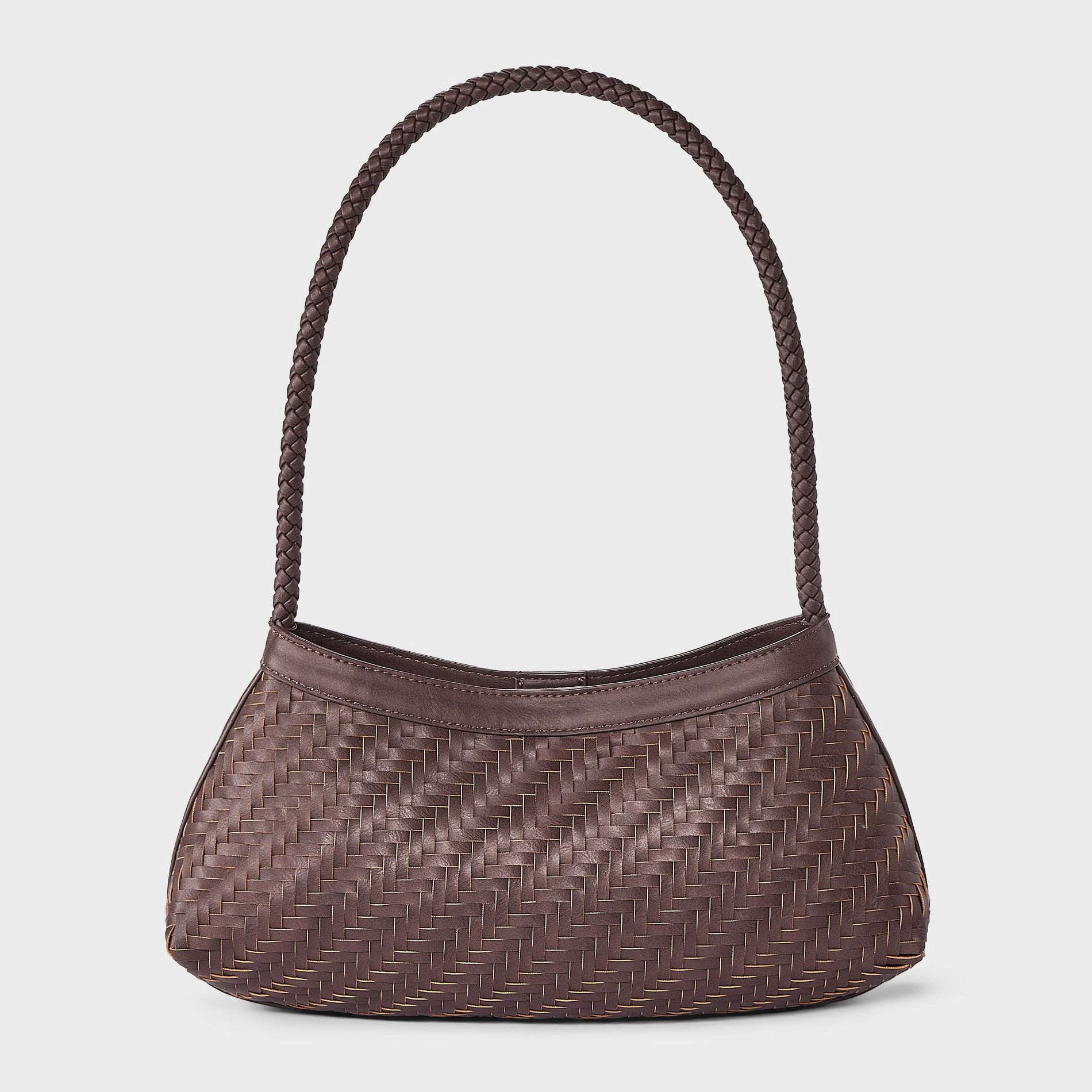 Woven Shoulder Bag - A New Day™ Brown