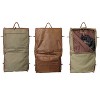 Amerileather Leather Three-suit Garment Bag - Brown (#2435-2) - 2 of 2